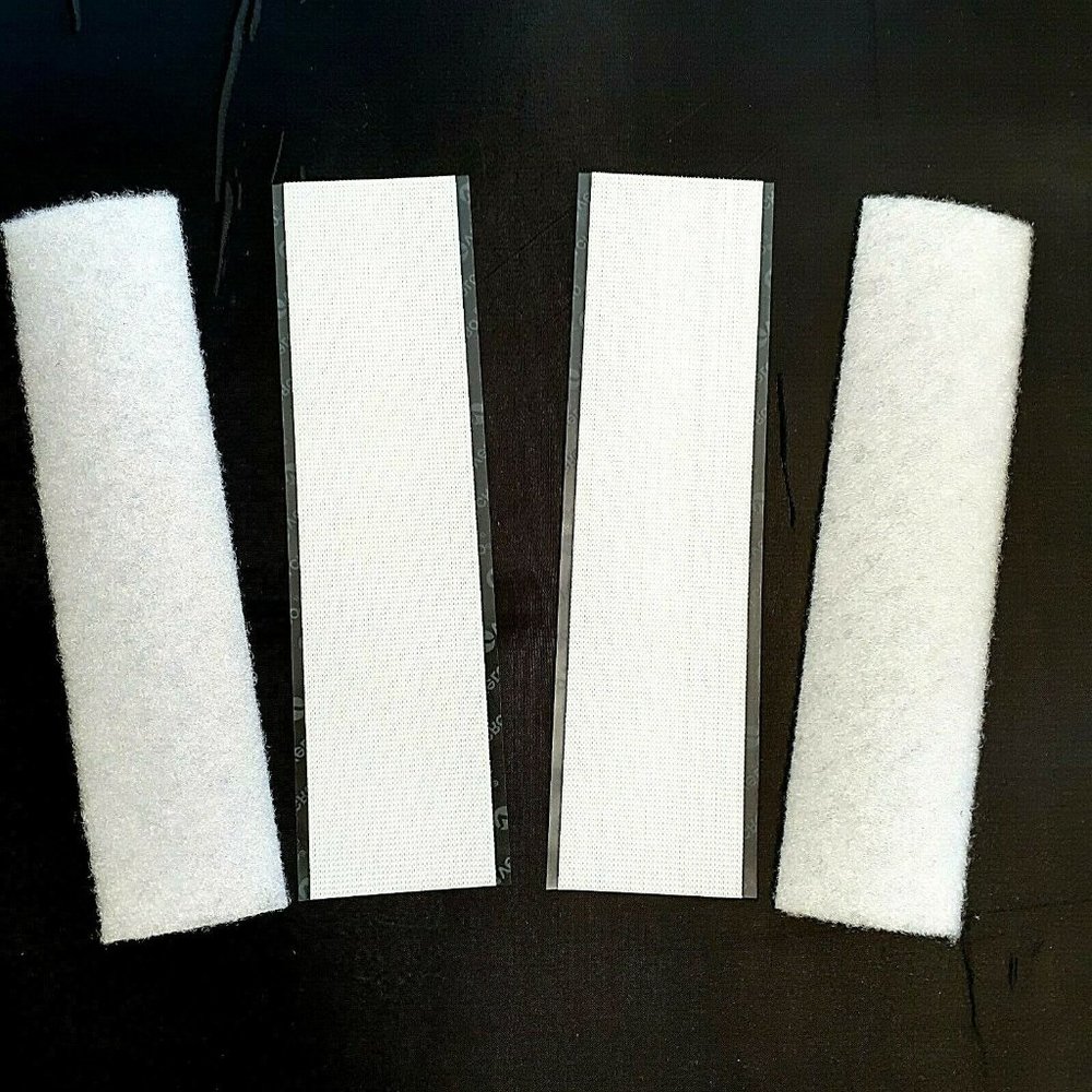 Velcro® Brand 2" x 8" Industrial Strength Adhesive Backed Strips(2 sets) - White